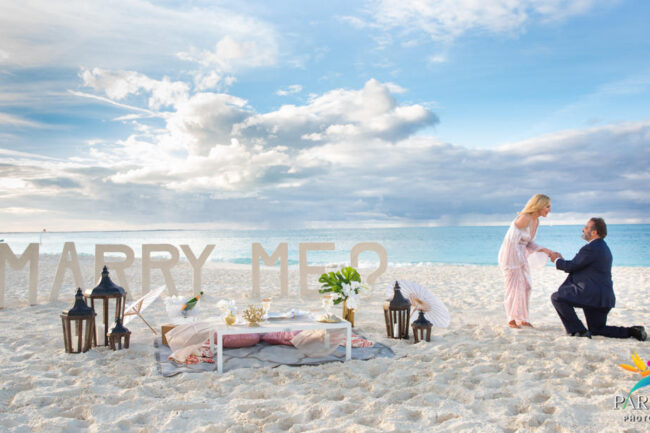 marriage proposal on grace bay