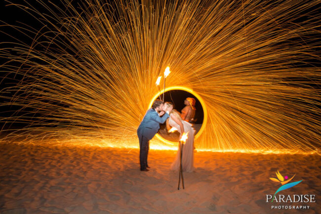 wedding fire dancer