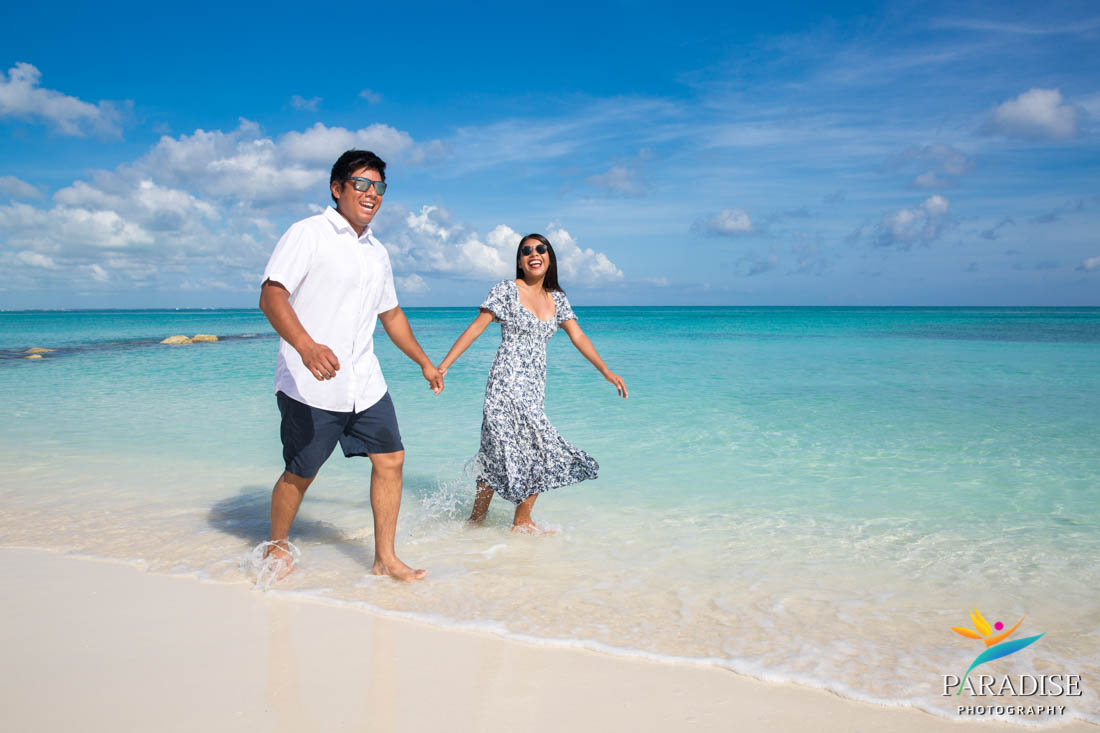 walking through the water