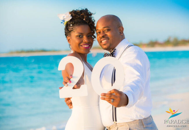 celebrating 20 years together with vow renewal