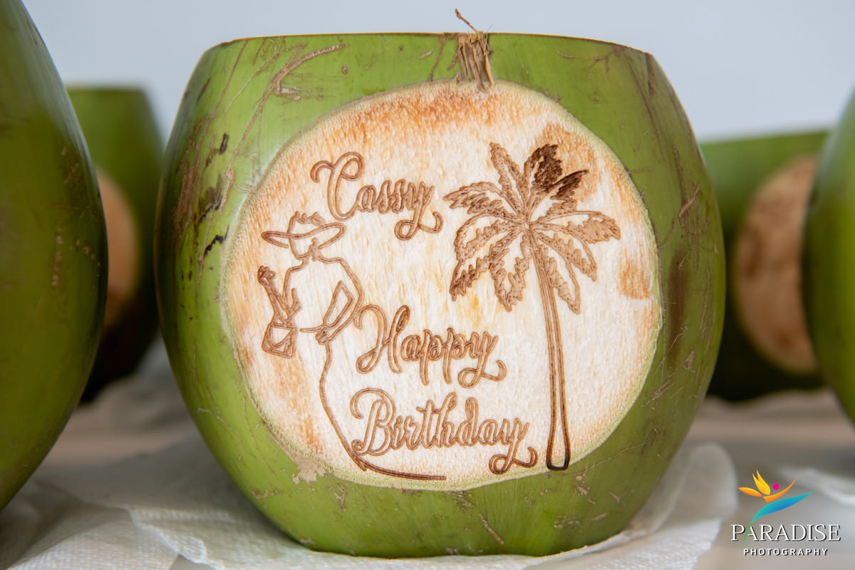 coconut birthday present turks and caicos