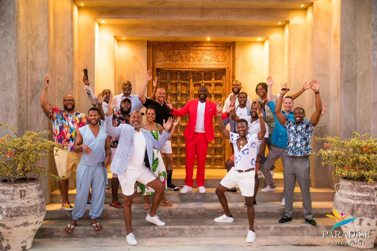 large group fun birthday party at resort