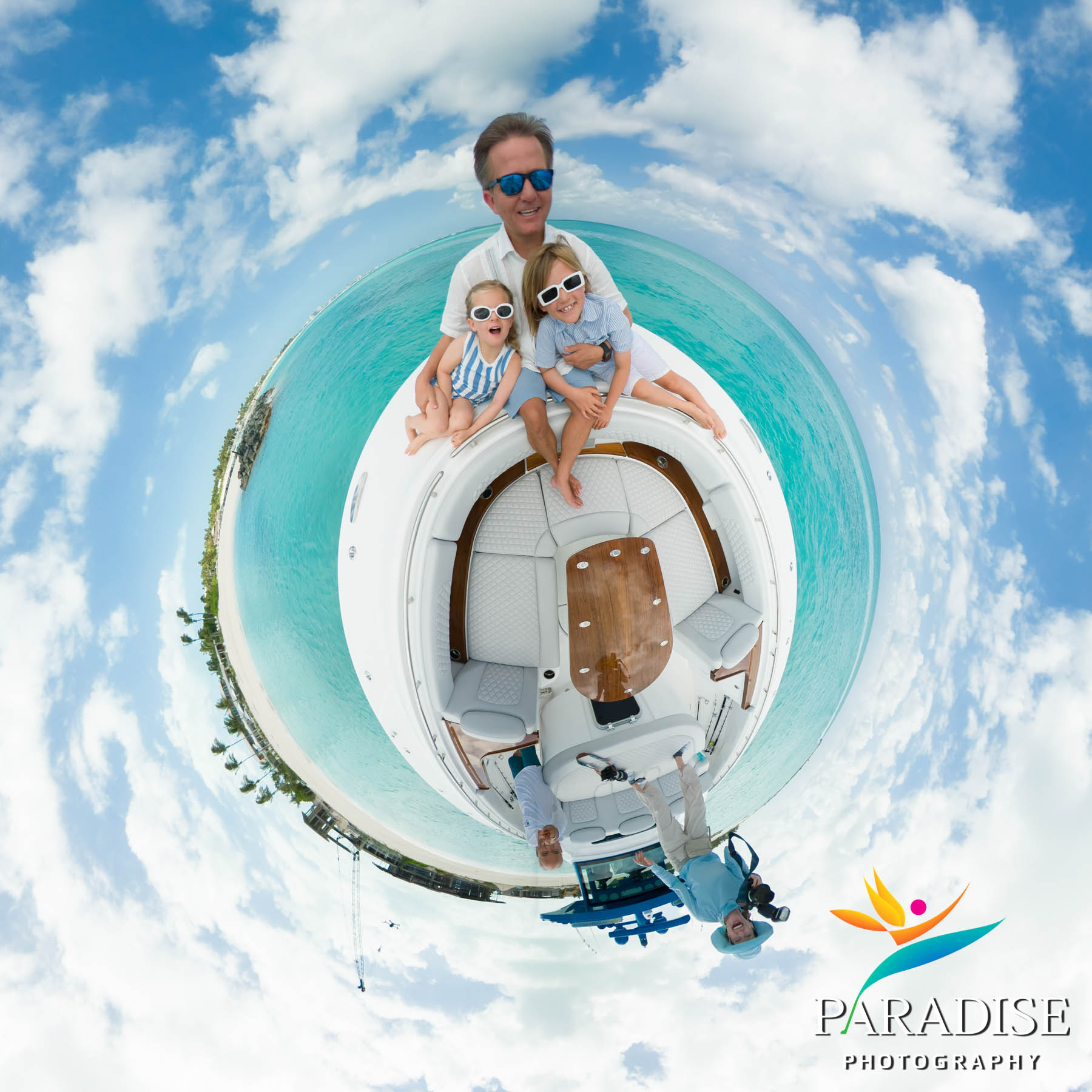Sailboat spherical panorama