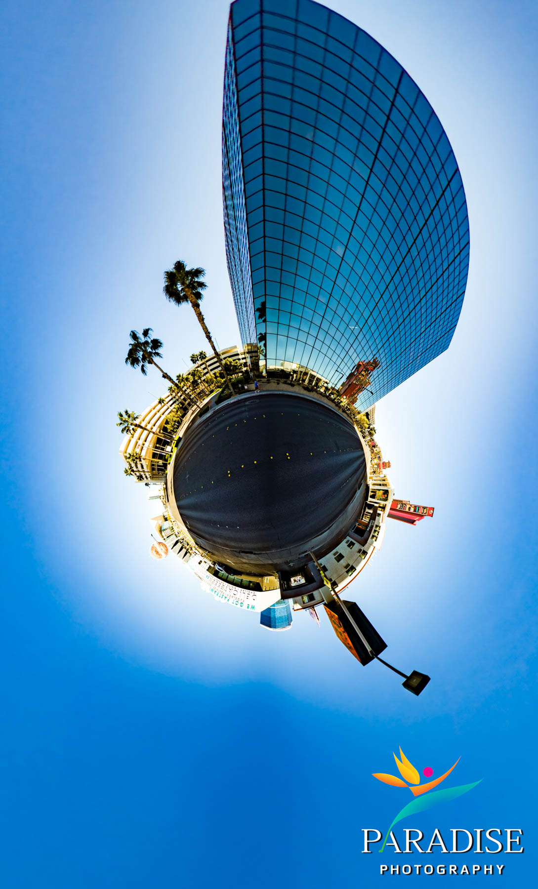 Tiny planet tower architecture