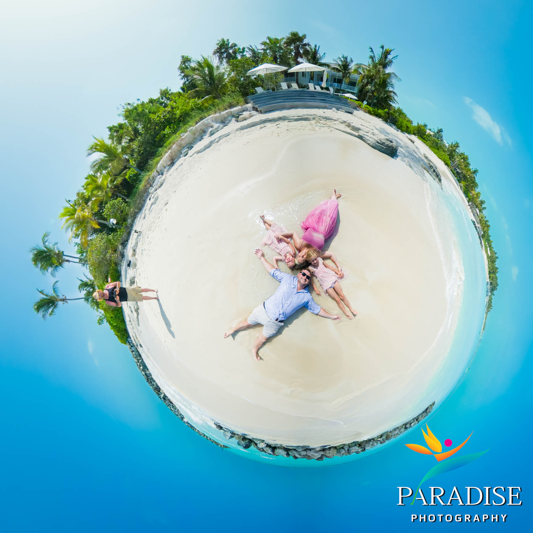 Tropical island spherical panorama