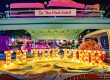 Turks and Caicos event photographer in the pink marquee letters vintage truck
