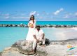 Turks and Caicos maternity photography rocks breakwater